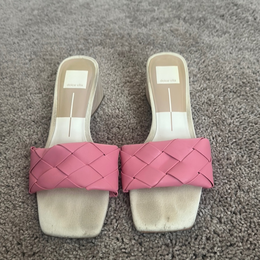 Dolce Vita Pink Leather Heels.